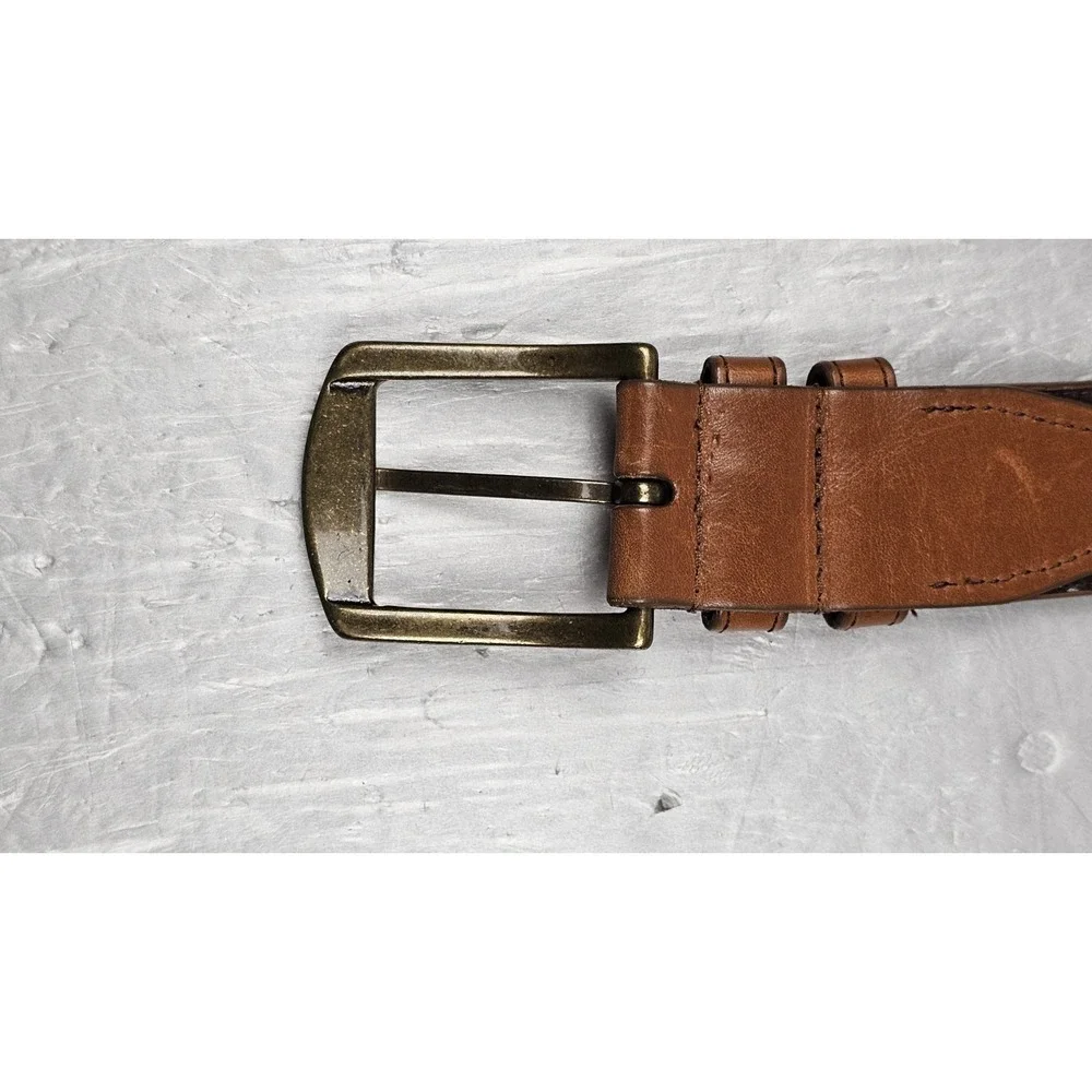 Allen Edmonds Belt Mens‎ Size 42/107 Brown Leather 1016571 Made In USA Casual